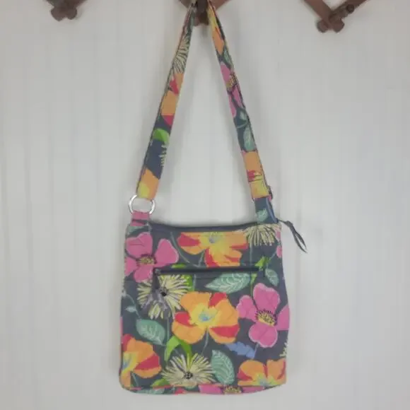 Vera Bradley Coastal Paradise Hipster Cross Body Purse - Picture 8 of 16